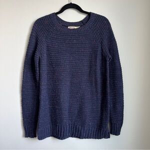 Faded Glory Purple Blue Knit Pullover Sweater Sz S | Warm Winter Sweater